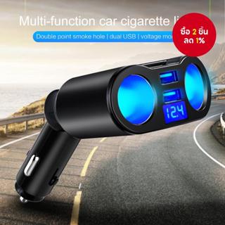 ที่ชาร์จในรถแบบ USB คู่ 3.1A อะแดปเตอร์ 4 ใน 1 พร้อมจอ LED ช…