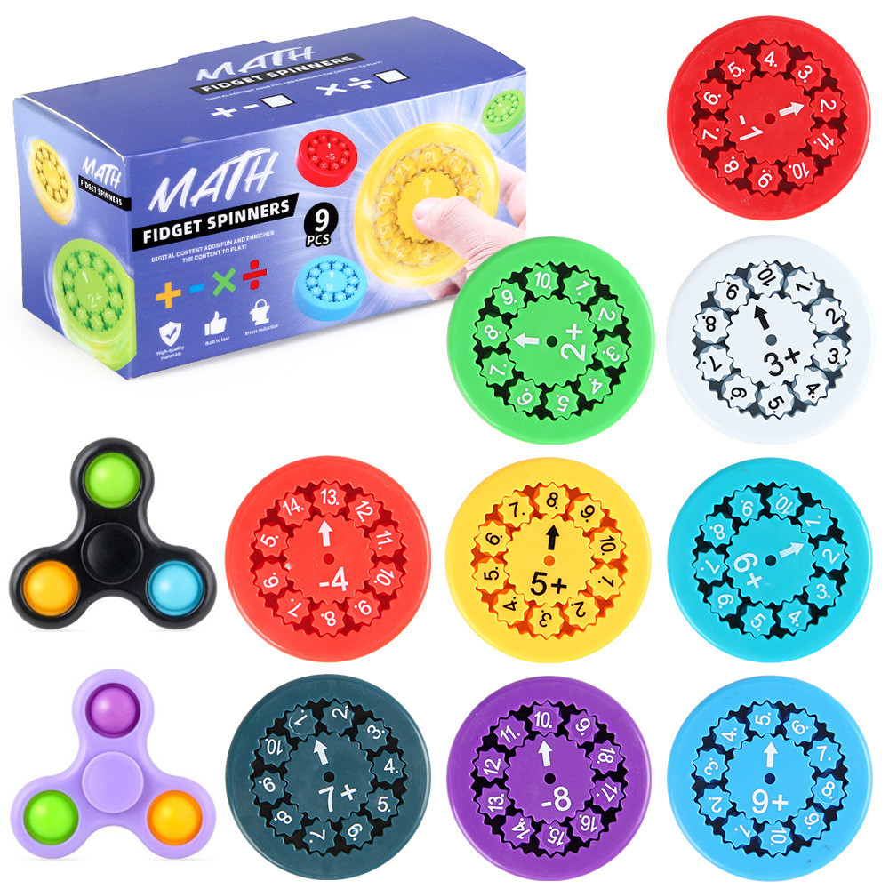 Digital Spinner Decompression Finger Spinner Bubble Music Math Spinner Digital Fingertip Spinner ของ