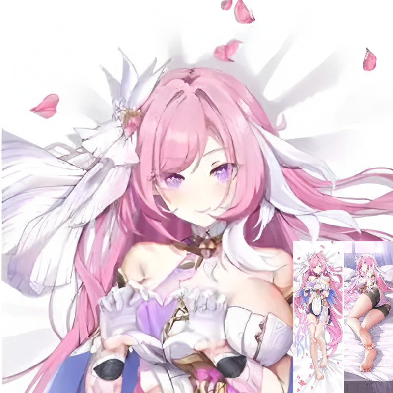 Honkai Impact 3 Elysia Dakimakura Long Hing Body Case ของขวัญอะนิเมะหมอนเบาะ 2Way