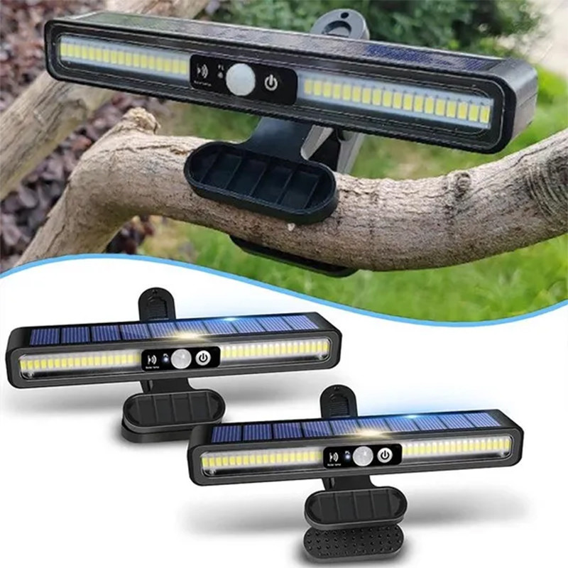 Clip On Solar Motion Lights Outdoor Waterproof,Solar Fence Lights Outside with 36 LEDs, Portable Sol