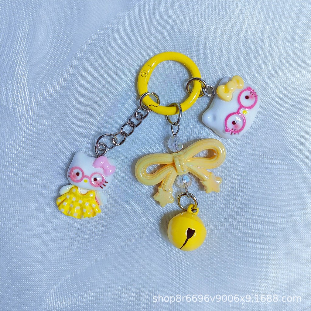 Creative สีสัน KT จี้พวงกุญแจ DIY พวงกุญแจรถตกแต่งกระเป๋าเป้สะพายหลังอุปกรณ์เสริม - รูปที่ 3