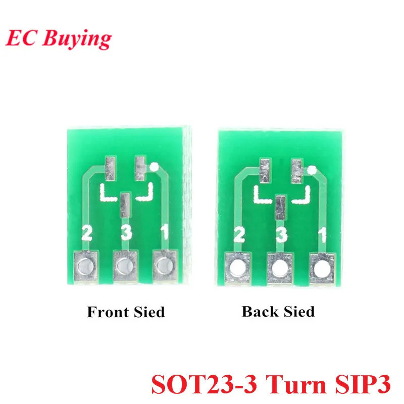 50 ชิ้น/5 ชิ้น SOT23 SOT23-3 เปิด SIP3 Double-Side SMD เปิด DIP SIP3 อะแดปเตอร์แปลงแผ่น SOT SIP IC ซ