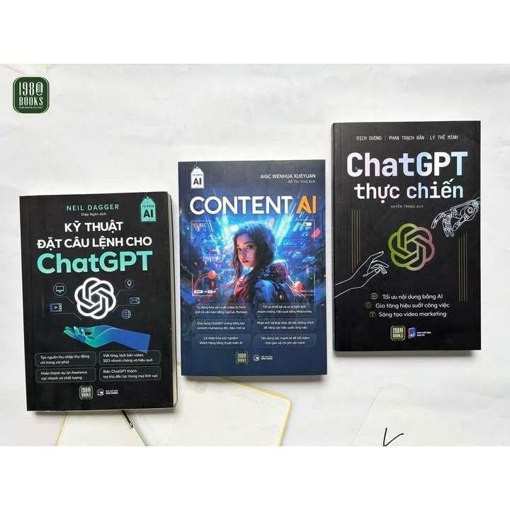 หนังสือ - คอมโบ 3 เล่ม Real Battle GPT Chat + Command Senence Setting Techniques for GPT Chat + AI C