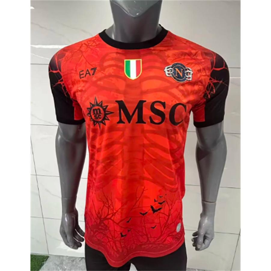 เสื้อทีมฟุตบอล Napoli แบบ HALLOWEEN ปี 2025-2026 เหมาะสำหรับสวมใส่ในโอกาสพิเศษ