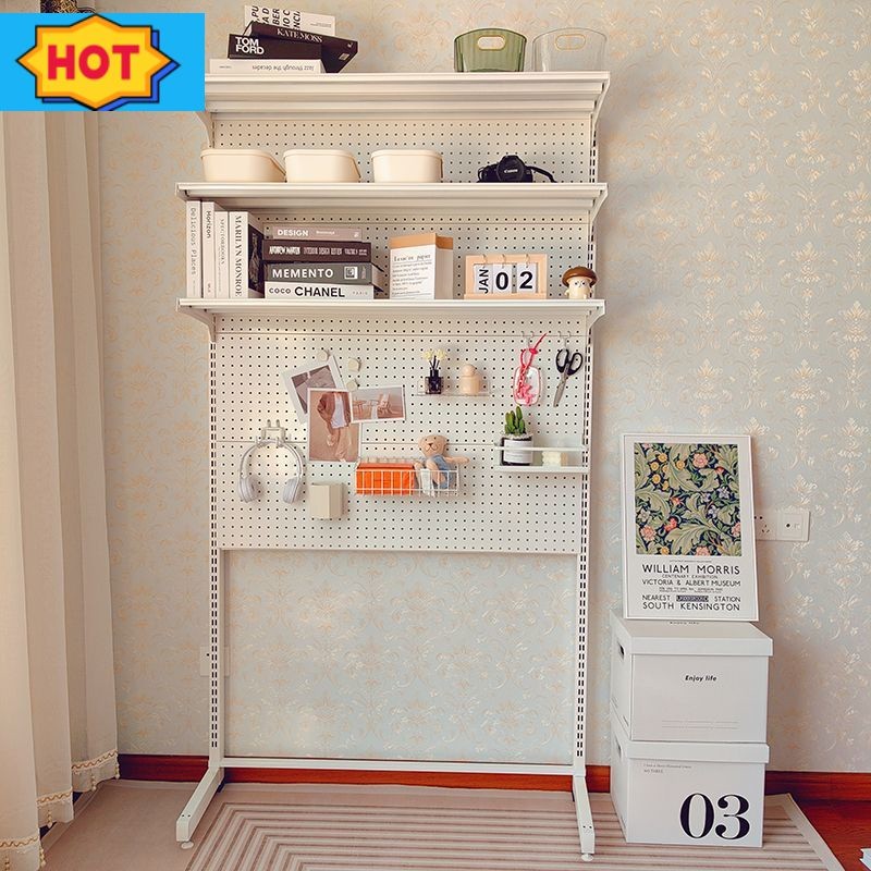 Bedroom Desk Shelf Hollow Board Shelf Simple Book Shelf Computer Desk Storage Shelf