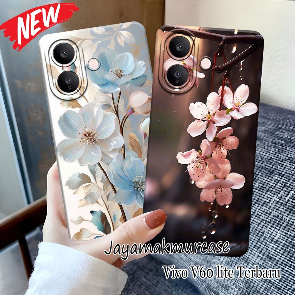 เคสสําหรับ VIVO V60 LITE - เคส VIVO V40 LITE - เคส VIVO V50 LITE พร้อมวอลเปเปอร์ลายดอกไม้ล่าสุด - เค