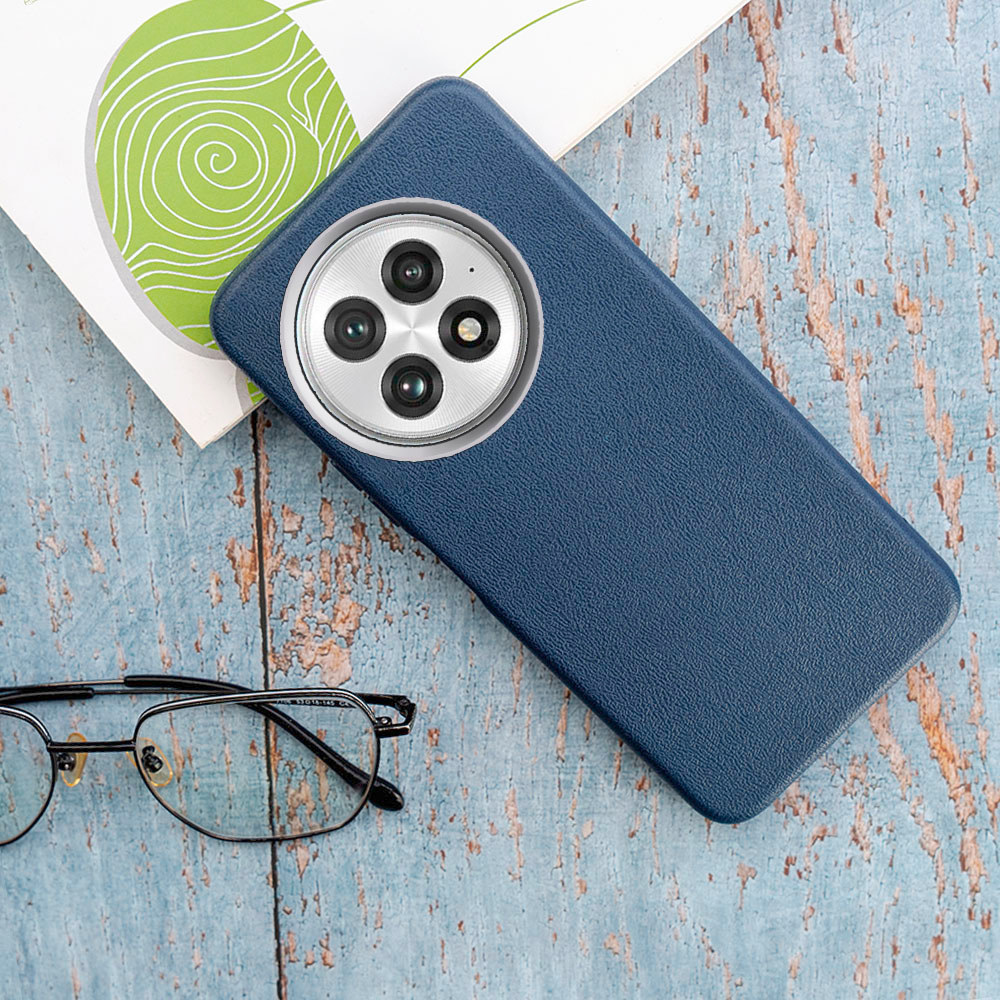 พรีเมี่ยมหนัง Faux สําหรับ OnePlus 13 CPH2655 CPH2653 PJZ110 CPH2-649 ยางยกกล้อง Bezel คลาสสิกสี