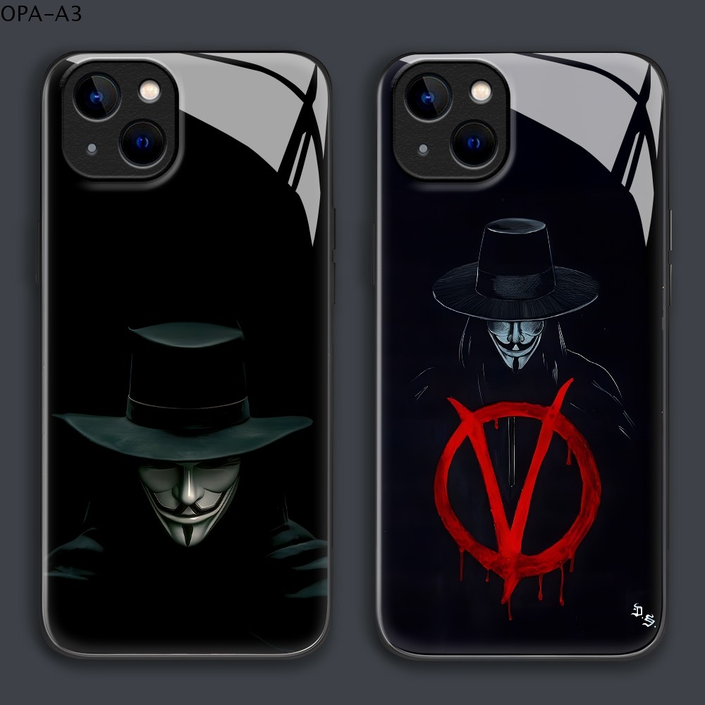 เคส For เคสแข็ง OPPO A3 A3X A60 A18 A78 A79 A17 A54 A38 A58 A77 A98 A17K A57 Pro 4G 5G เคสออปโป้ Glass Case BLK