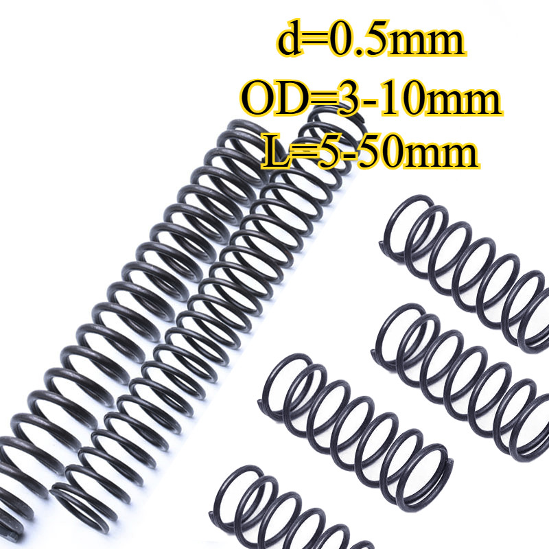 สปริงกด-สปริงดัน เหล็กสปริง เหล็กแมงกานีส 65Mn d=0.5mm*OD=3-10mm*L=5-50mm【BQ-MB-1】 - รูปที่ 7