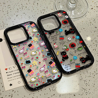 เคสโทรศัพท์ for iPhone 13 11 15 16 Pro Max Case iPhone 11 12 17 Pro Max 14 15 Pro Max 2 in 1 อะคริลิค Acrylic น่ารัก