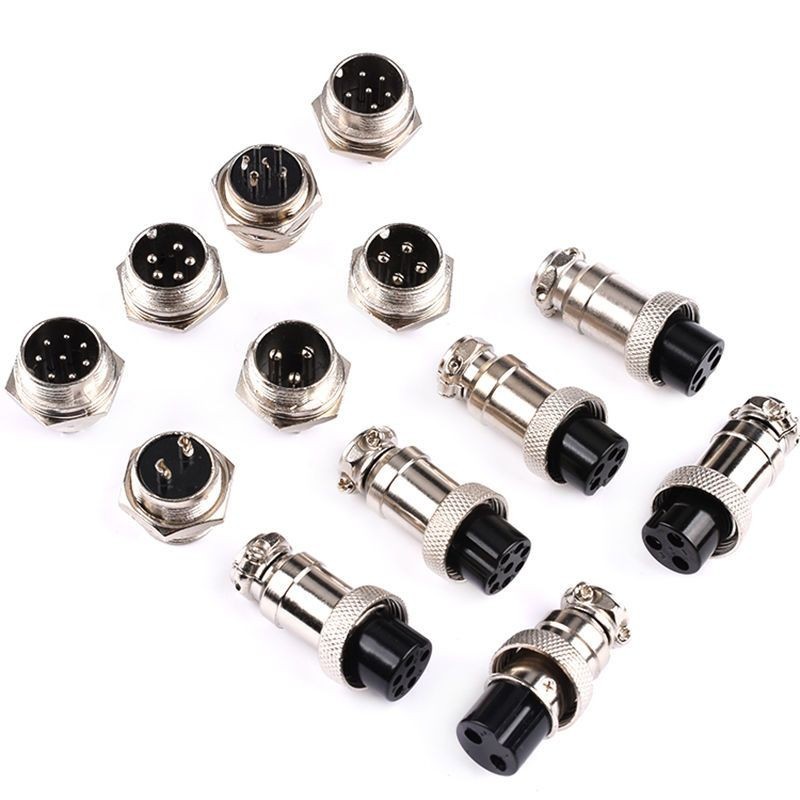 Aviation Plug Socket Connector GX16 12 20-2/3/4/5/6/7/8P Core pin ชายหญิง