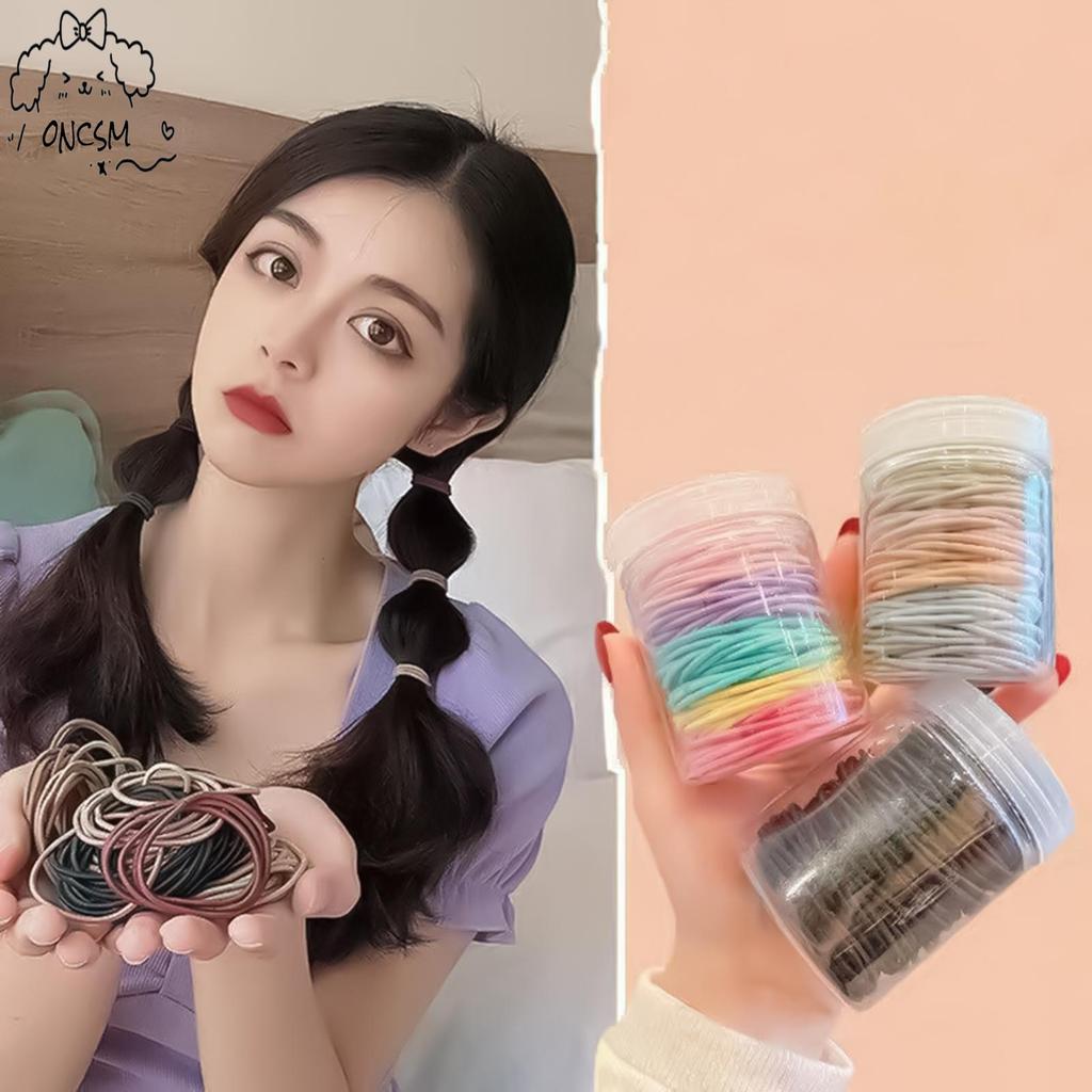 วงยางรัดผมสีดำ ขนาดยืดหยุ่น สำหรับผมหนาและหยิก ใช้งานได้อย่างสบายโดยไม่ทำลายลักษณะผม - รูปที่ 6