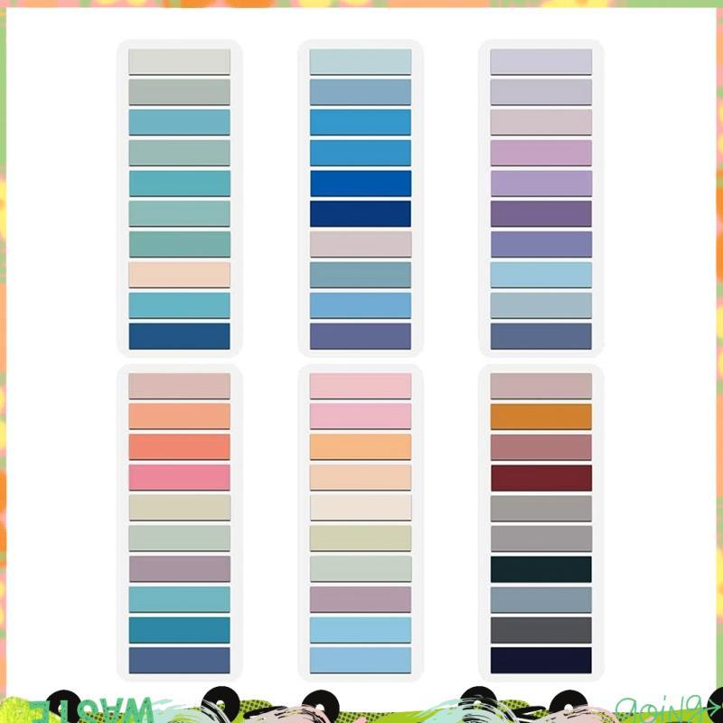 เครื่องหมายหน้า 1200 ชิ้น, Marandi Sticky Note Tabs สี Writable และ Repositionable Book Flags Tabs S