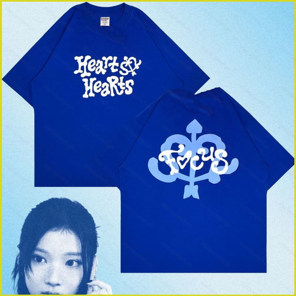 เสื้อยืดแขนสั้น Hearts2Hearts K-pop สำหรับ JIWOO, CARMEN, YUHA, STELLA
