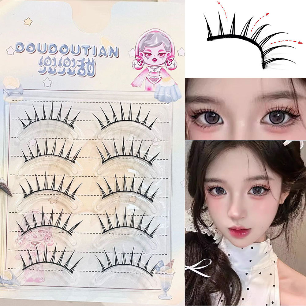 DDT528 Cross Manga Lash 5 คู่ขนตาปลอมสไตล์ K-POP เกาหลี
