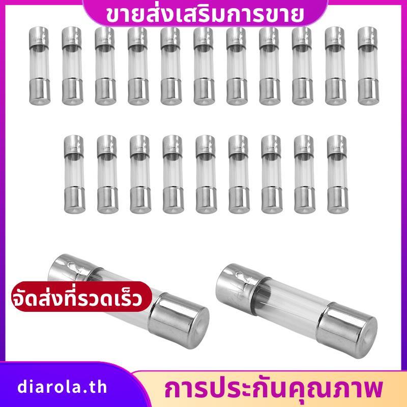 20 x 250 V 2A F2AL Quick F link ฟิวส์หลอดแก้ว 5 มม. x 20 มม. diarolath