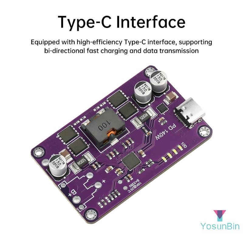 YosunBin] PD3.1 140W Fast Charger Module 3S 4S 5S 6S Charger Discharger Module Type C Interface Supp