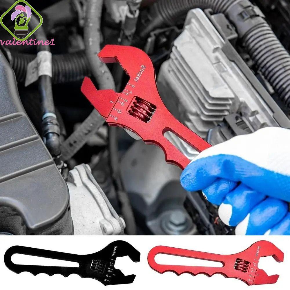 VALENTINE AN ท่อ FITTING Spanner, 3AN-16AN อลูมิเนียมปรับประแจ,สวมใส่สีแดง/สีฟ้า/สีดําซ่อมเครื่องมือ