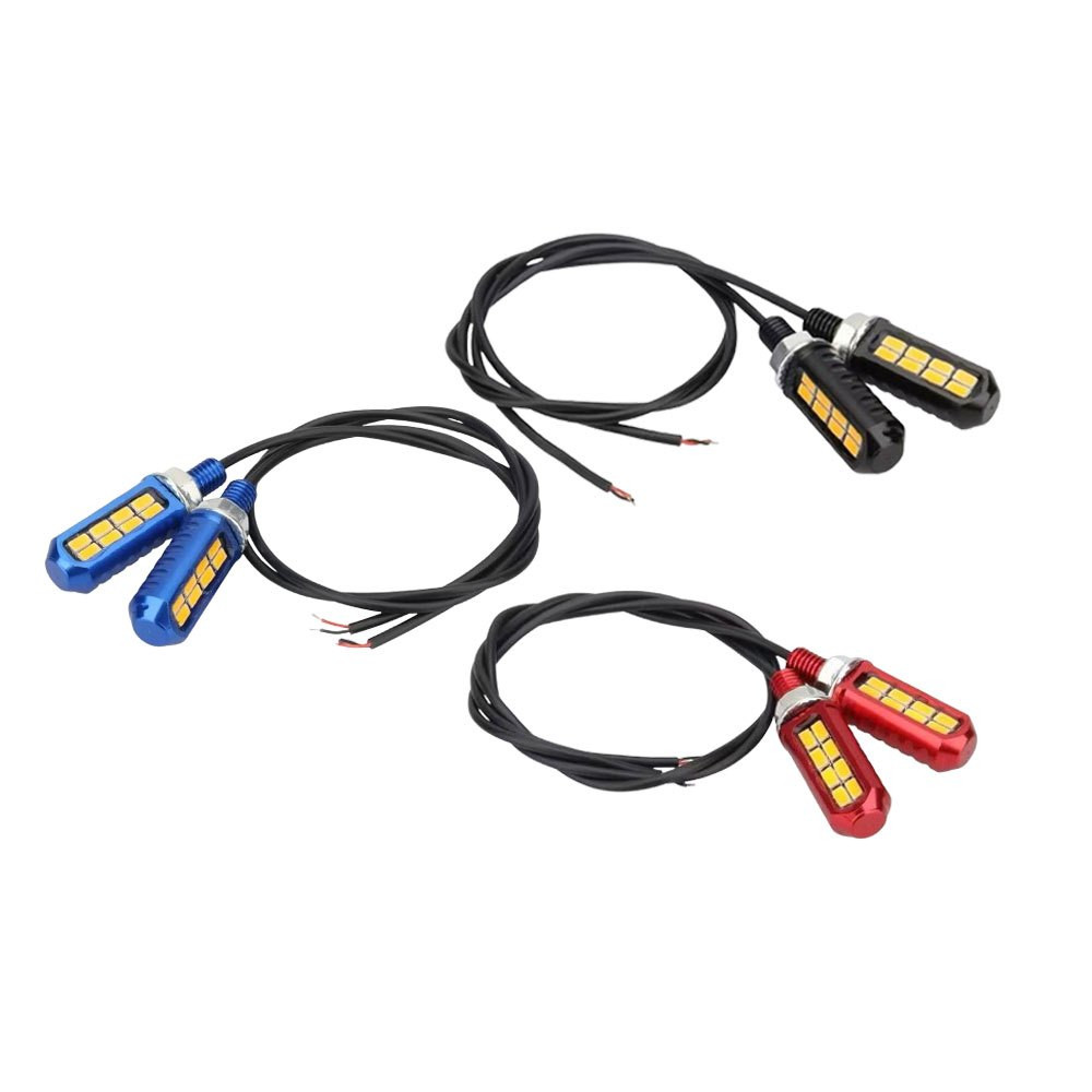 1 คู่ ไฟเลี้ยวรถมอเตอร์ไซต์ ไฟเลี้ยวทรงสปอร์ต LED ไฟเลี้ยวติดท้ายสั้น bigbike ไฟเลี้ยวแต่ง(0175)