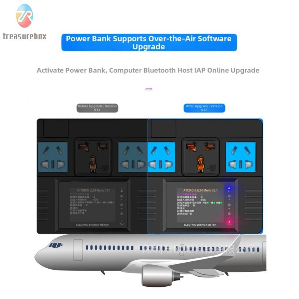 Smart Power Monitor สามปุ่มการทํางาน 2.4 นิ้ว TFT LCD E_test App