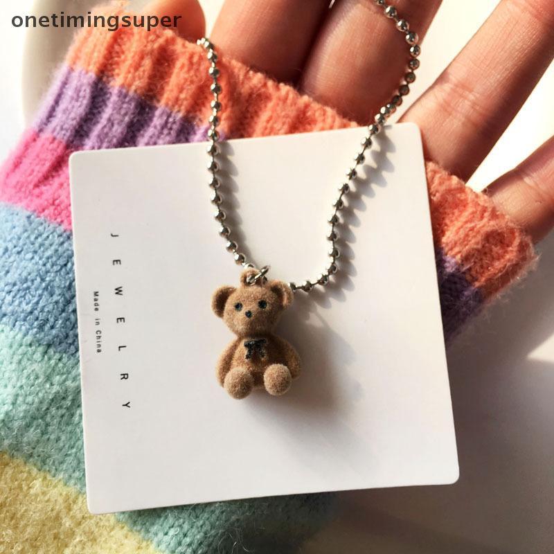 สร้อยคอน้องหมีน่ารัก สำหรับคนชอบสไตล์เกาหลีOTP