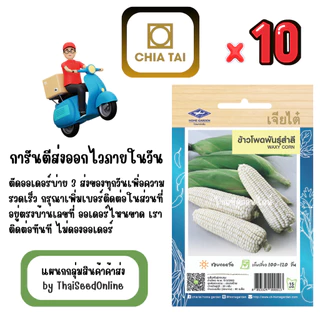 เจียไต๋ CTOP x 10 เมล็ดผักซองเจียไต๋ ข้าวโพดข้าวเหนียว สำลี สินค้ายกแพ็ค