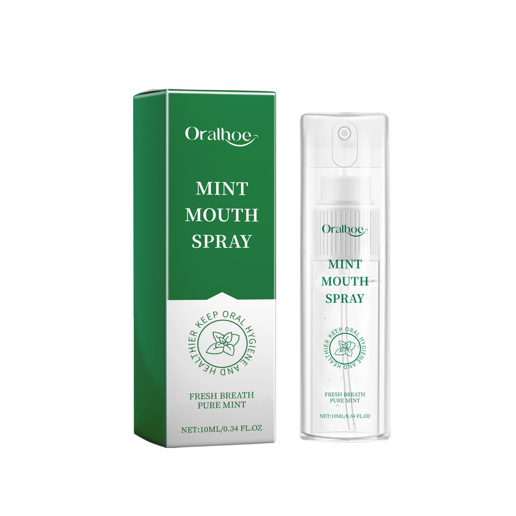 Oralhoe Mint Oral Spray Clean Oral Odor Bad Breath Fresh Breath Clean Odor สเปรย์น้ําหอม