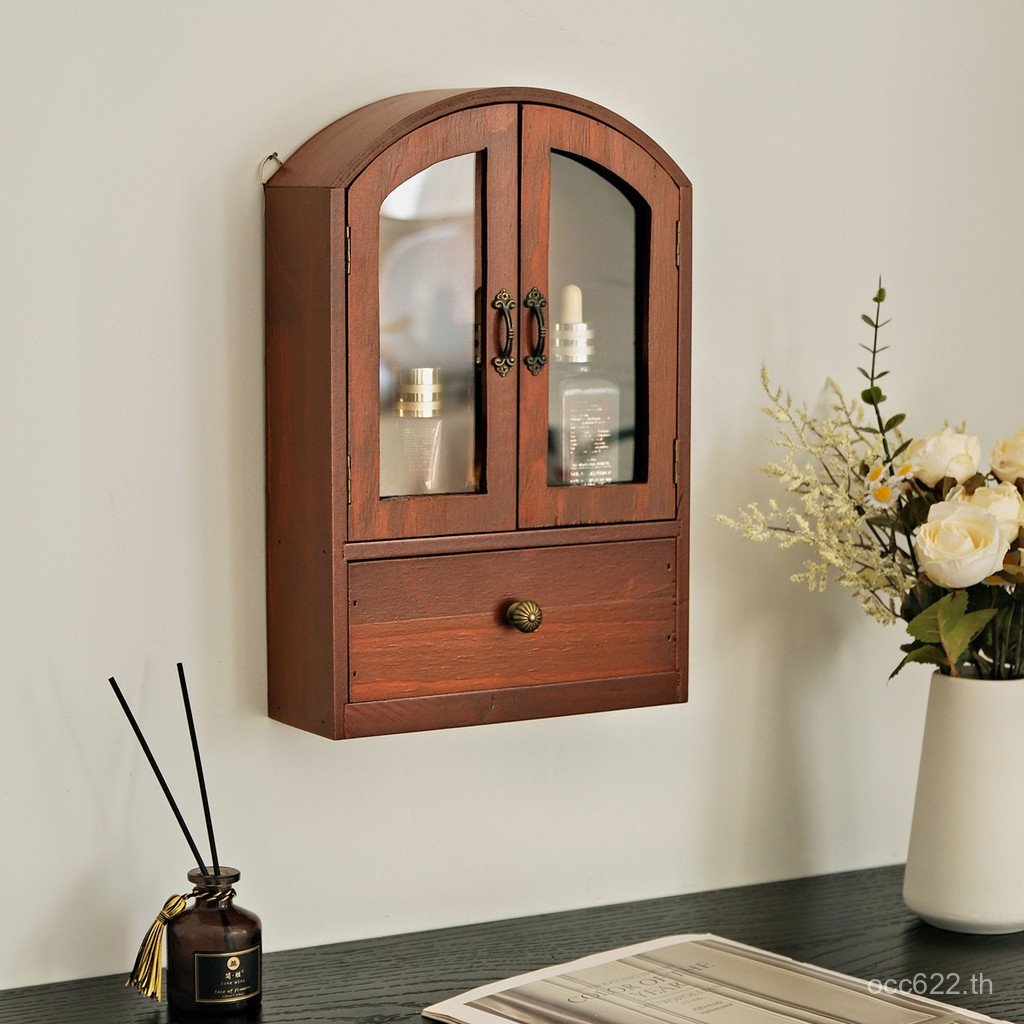 กล่องเก็บทํามือน้ําหอมเครื่องประดับสก์ท็อปชั้นวางจอแสดงผลไม้เนื้อแข็งเครื่องสําอางกล่องลึกลับลิ้นชัก