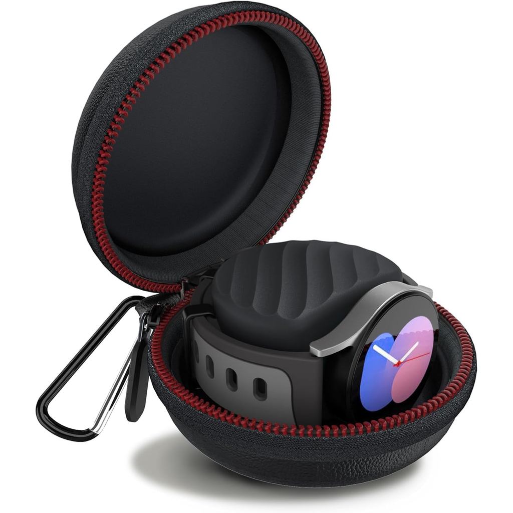 Galaxy Watch 8 7 Charger Holder, Portable Travel Carrying bag Protective Storage case and USB-C char
