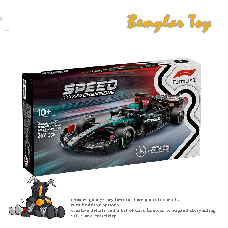 Bemular Hobby BM1X ใช้งานร่วมกับ Speed Champions Mercedes-AMG PETRONAS F1 ทีม W15 E Performance 7724