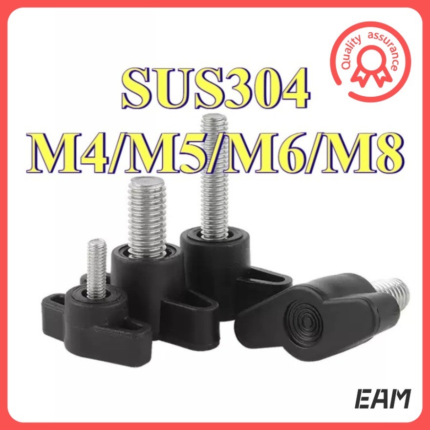 สกรูมือรูปตัว Z / มะนาว 304 สแตนเลส หัวพลาสติกM4/M5/M6/M8[EAM-FC-G]