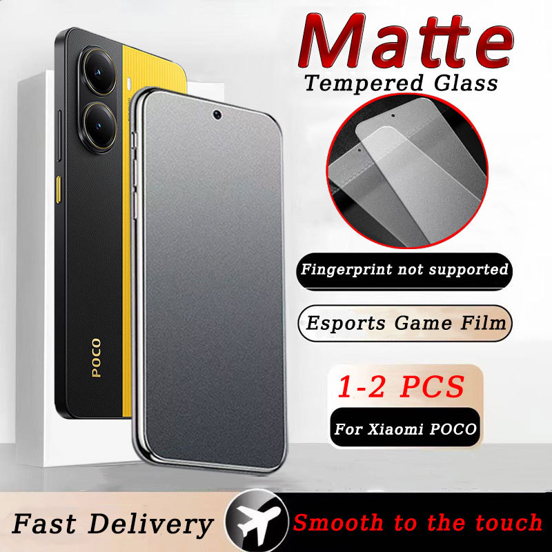 ฟิล์มกระจกแบบด้าน รุ่น Xiaomi Poco X7 X6 Neo X5 X4 X3 NFC M7 M6 M5 M5s M4 M3 F7 Ultra F6 F5 F4 GT Pr