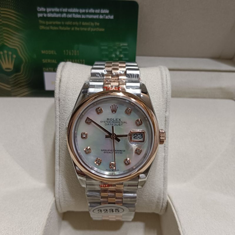 Jubilee Datejust 36mm Midtier Quality Two-tone Rosegold