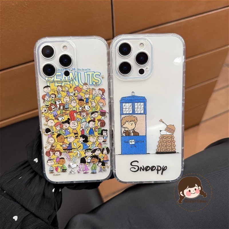 Clear Snoopy Standเคสโทรศัพท์สําหรับVivo Y04 Y04S Y03 Y02 Y02s Y02A Y02T Y01 T4R T4X T2X T3 Lite T1 