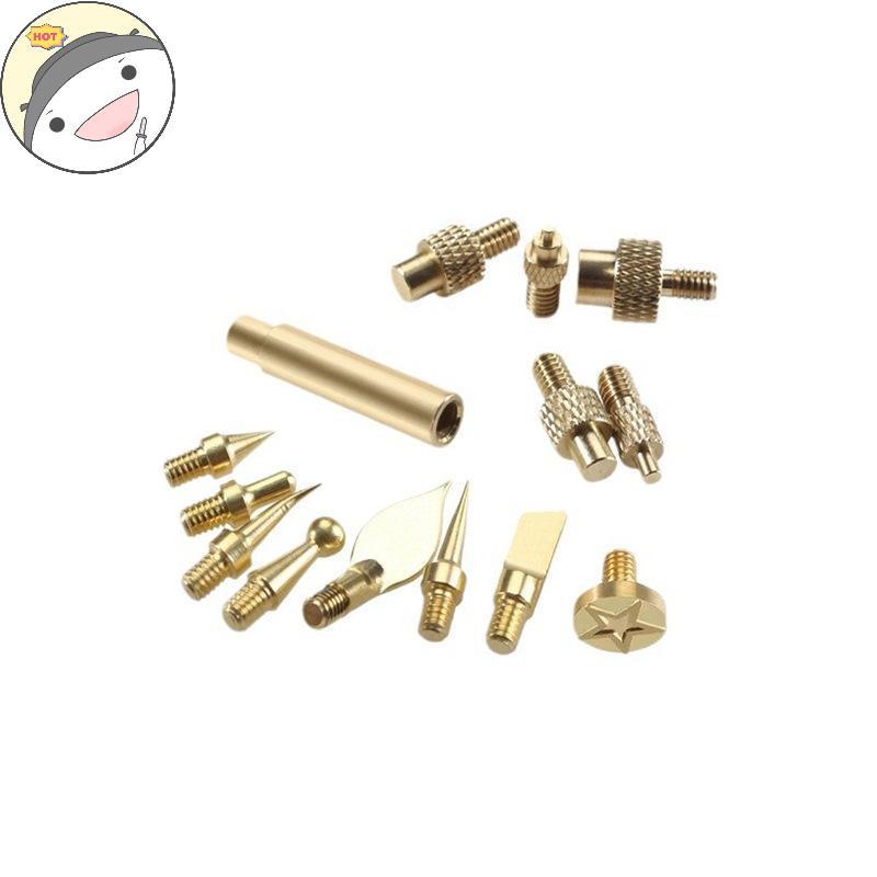 Lanf 7/9/10Pcs ความร้อนใส่ Nut Iron Tip M2 M3 M4 M5 M6 M8 ด้ายทองเหลืองฝังชุดเครื่องมือสําหรับพลาสติ