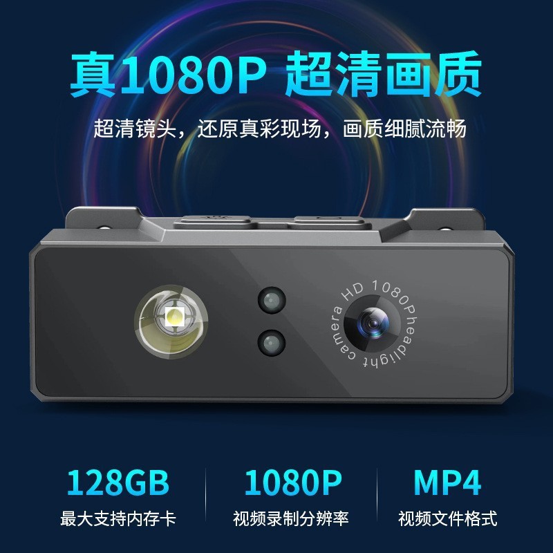 Lighting Camera กล้องปั่นจักรยาน กล้องกีฬา minicamera Head-Wearing เครื่องบันทึก HD แบบพกพา