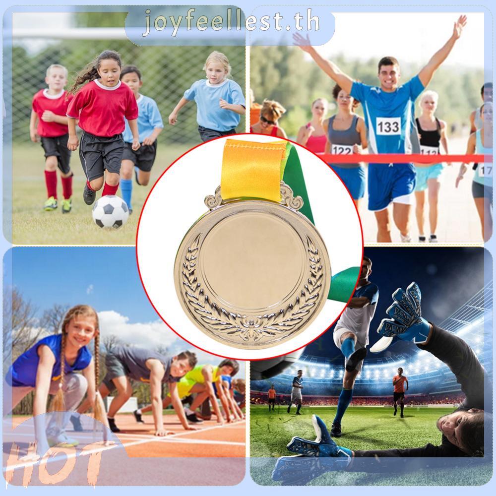 10 ชิ้นเหรียญเงินคอริบบิ้นการแข่งขันรางวัลเหรียญสําหรับเกมกีฬา [joyfeellest.th]