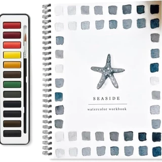 📘คู่มือทีละขั้นตอน เริ่มจากศูนย์จนวาดภาพสีน้ำเป็น📘 สมุดสอนวาดสีน้ำแบบทีละขั้นตอน อธิบายด้วยภาพประกอบชัดเจน ฝึกจากรูปทรงพื้นฐานไปจนถึงภาพที่ซับซ้อน