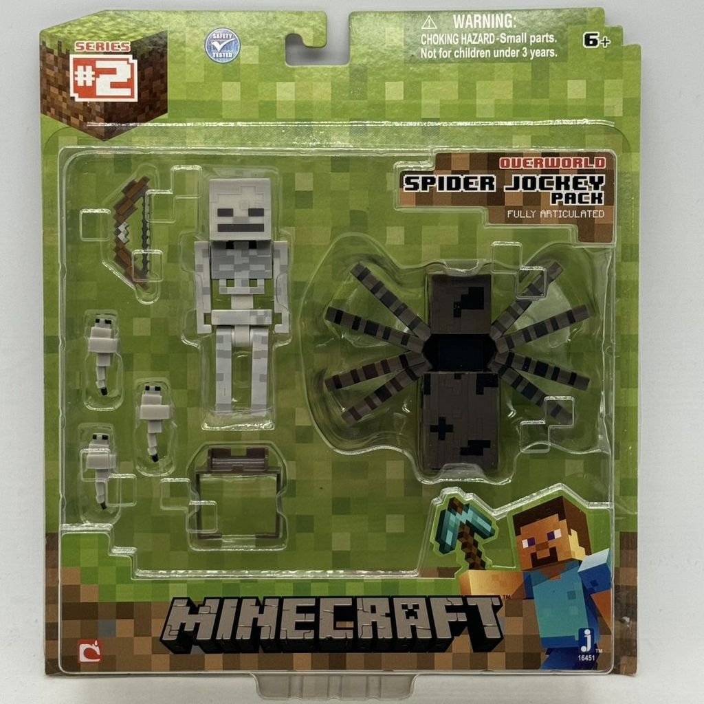ของเล่นและแฟน Minecraft Minecraft Spider jockey pack Minecraft Spider jockey pack Deluxe Full Set
