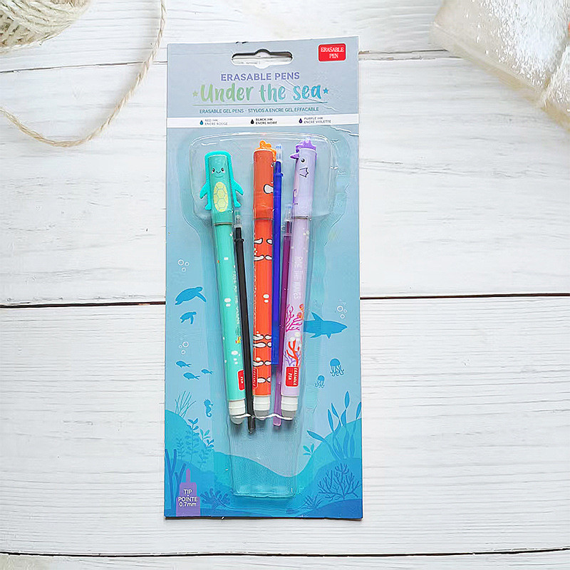 ปากกาเจล 0.38 ปากกาเจล 0 38 Hippocampus ปากกาหมึกเจล Erasable Undersea ปากกาปากกา Erasable GEL ปากกา