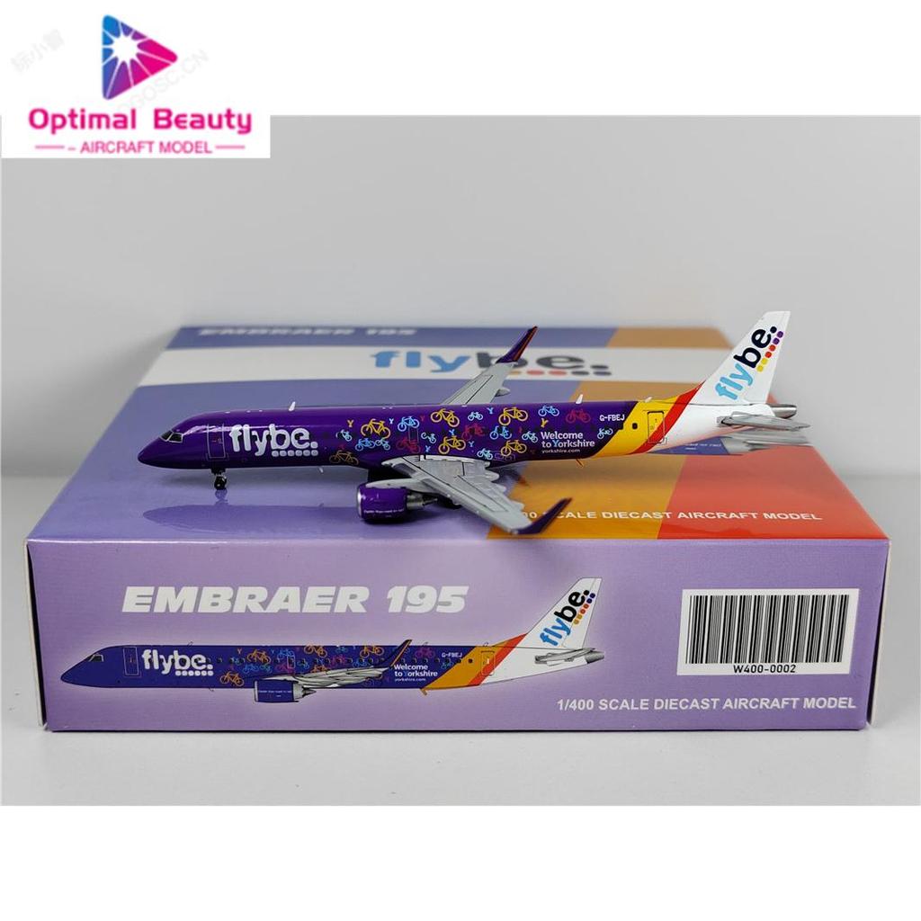 ปีก JC W400-0002 1: 400 flybe ERJ-190g-FBEJ Yorkshire ทาสี