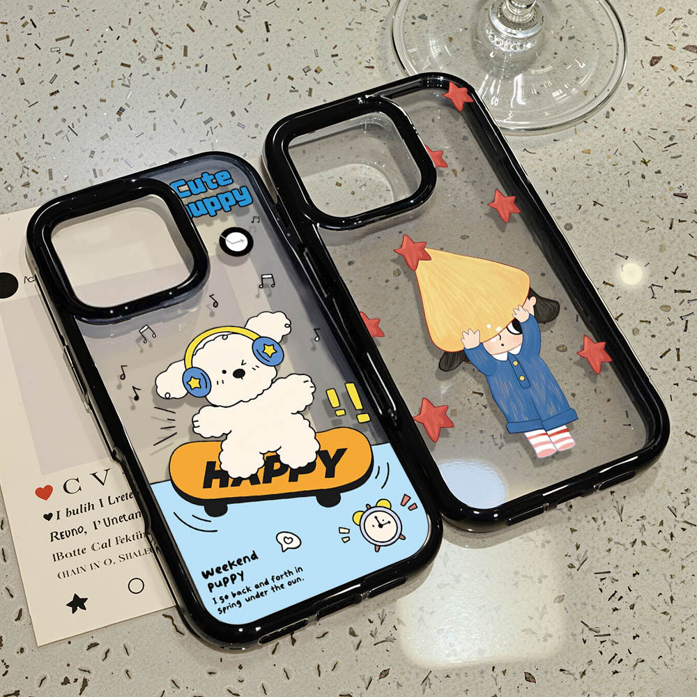เคสโทรศัพท์ for iPhone 13 11 15 16 Pro Max Case iPhone 11 12 14 17 Pro Max 13 15 Pro 17 Air Acrylic 2 in 1 อะคริลิค