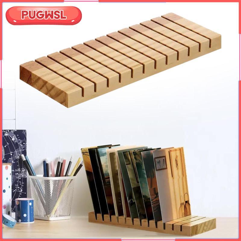 [pugwsl] ที่วางบันทึกไวนิลขาตั้งชั้นเก็บของตกแต่งบ้านโต๊ะแบบพกพาไม้ซีดี