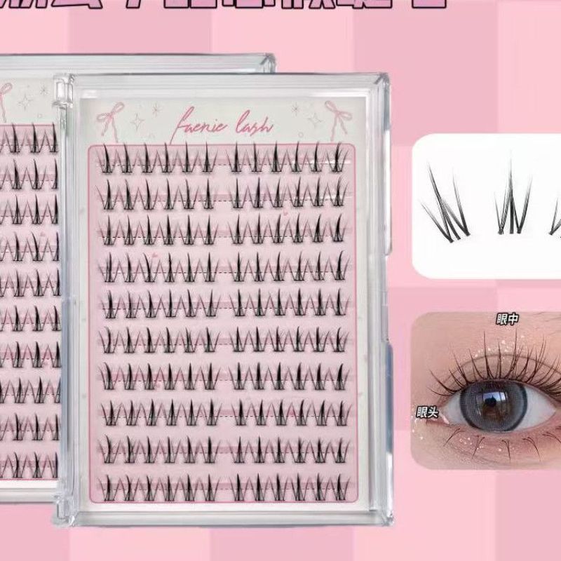 鱼小丫新款派大星100大容量小奶犬系甜心假睫毛懒人自然漫画分段12.3Yu Xiaoya New Style Pai Dax 100 Large-capacity Small Milk Dog Ser