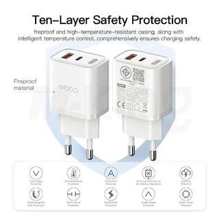 หัวชาร์จ Orsen By Eloop C31T 30W PD+QC 3.0 อแดปเตอร์ Type C USB Fast Charge GaN Charger ชาร์จเร็ว