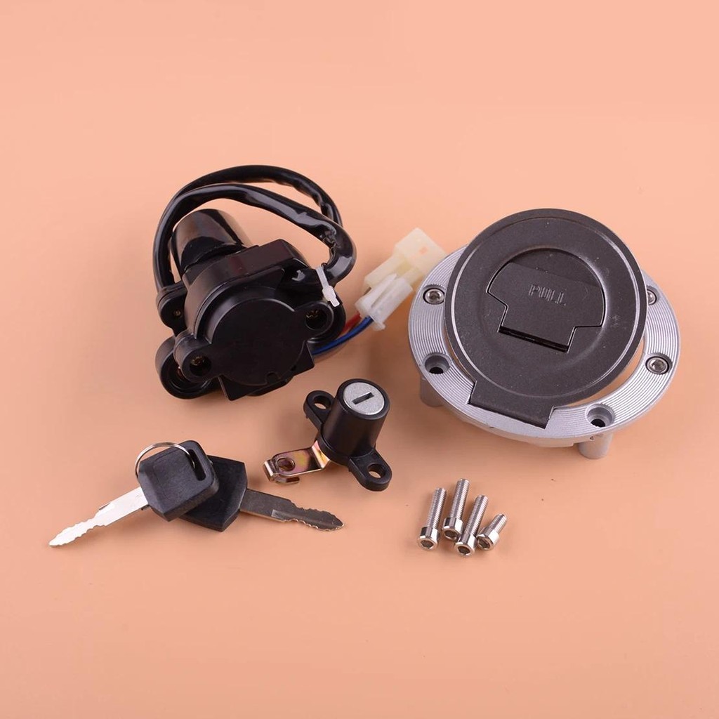 รถจักรยานยนต์สวิทช์จุดระเบิดที่นั่งแก๊สหมวกล็อคชุด Fit สําหรับ Yamaha FJ1300 FZ1 FZ07 FJ09 FZ09 FZ6 