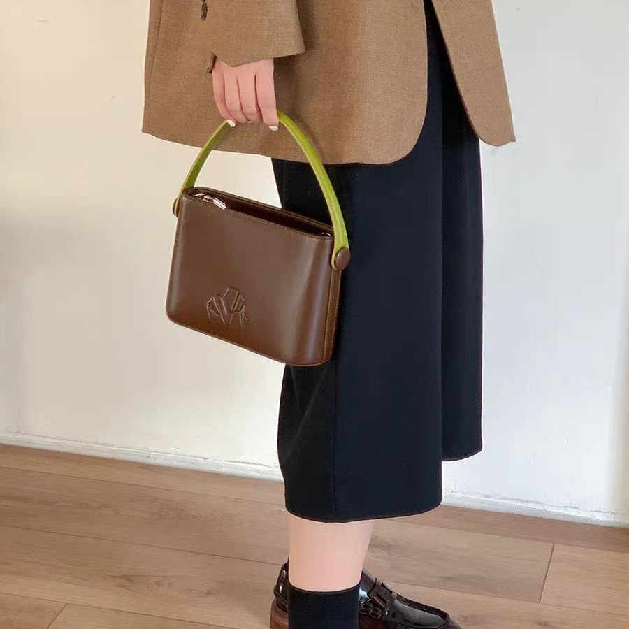 ต้นฉบับ < Bag Bucket Bag Afternoon Dessert {All-Match 2024 Retro Female Cross-Body Niche Portable 9M