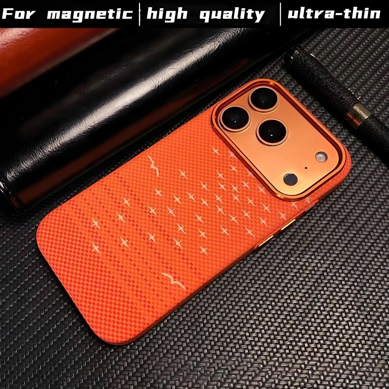 Matte PC hard case/สีส้ม เคส compatible for ไอโฟน 15 16 17 มือโปร สูงสุด กรณี ปลอกป้องกันลายนิ้วมือที่เหมาะกับผิว - รูปที่ 2