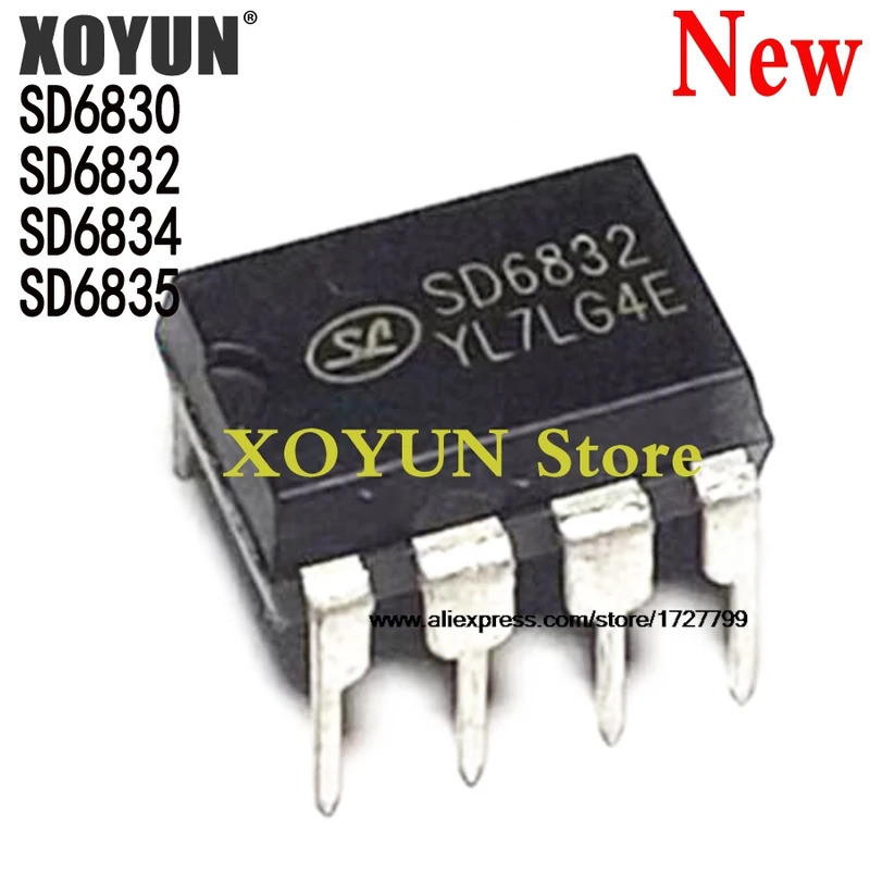 5PCS SD6830 SD6832 SD6834 SD6835 DIP8 ชิป IC ชิป ic ในสต็อก 2PX3