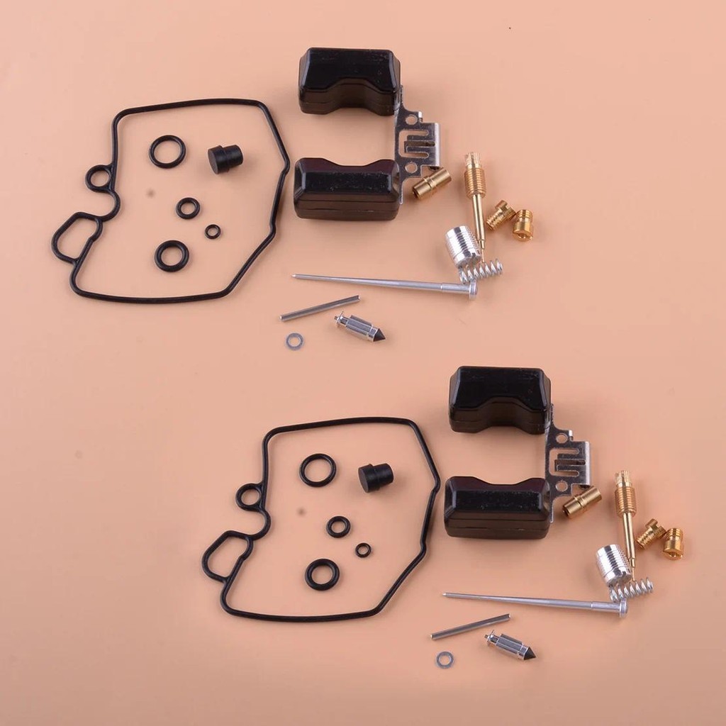 2 ชุดคาร์บูเรเตอร์รถจักรยานยนต์ Rebuild Repair พร้อมลอยชุด Fit สําหรับ Honda CX500 CX500D CX500C GL5